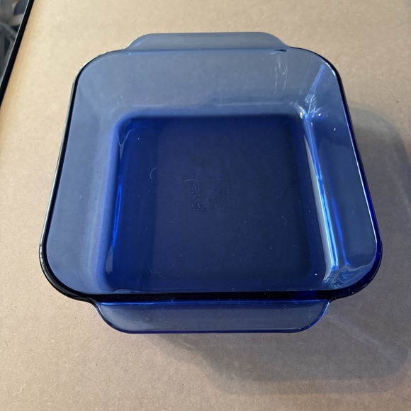 Pyrex 233-R 3 QT Cobalt Blue Glass 13 x 9 x 2 Casserole Baking Dish Lasagna Pan - Picture 3 of 6